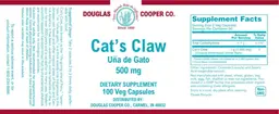 Label for Cat's Claw 500 mg