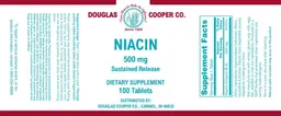 Label for Niacin 500 mg