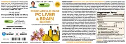 Label for Phosphatidyl Choline PC Liver & Brain Benefits