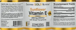 Label for Sunflower Vitamin E 268 mg (400 IU)