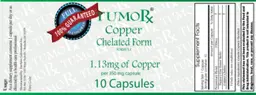 Label for Copper Chelated Form Formula