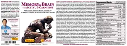 Label for Memory & Brain with Acetyl L-Carnitine