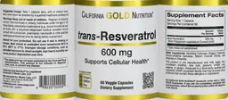Label for trans-Resveratrol 600 mg