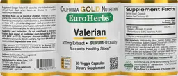 Label for Valerian 500 mg