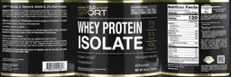 Label for Whey Protein Isolate Unflavored