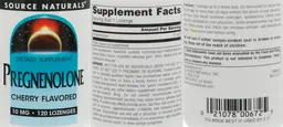 Label for Pregnenolone 10 mg Cherry Flavored
