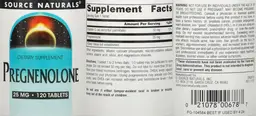 Label for Pregnenolone 25 mg