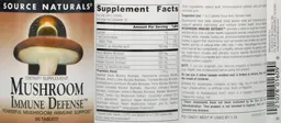 Label for Mushroom Immune Defense