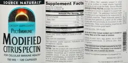 Label for Modified Citrus Pectin 750 mg