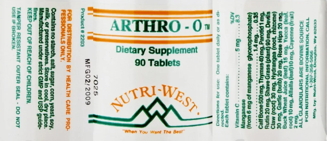 Label for Arthro-O