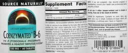 Label for Coenzymated B-6 100 mg