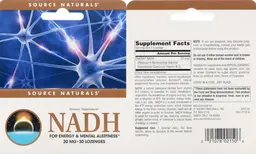Label for NADH 20 mg