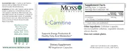 Label for L-Carnitine