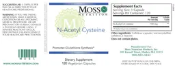 Label for N-Acetyl Cysteine