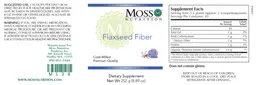 Label for Flaxseed Fiber