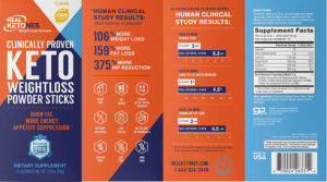 Keto Weight Loss Powder Sticks Lemon Twi