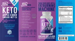 Label for Keto Apple Cider Vinegar+MCT-C8