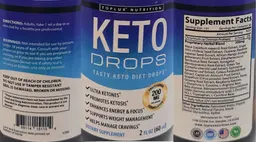 Label for Keto Drops