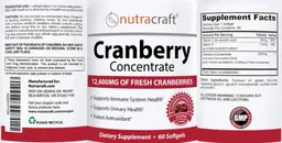 Label for Cranberry Concentrate 252 mg