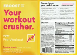 Label for POW Tropical Punch