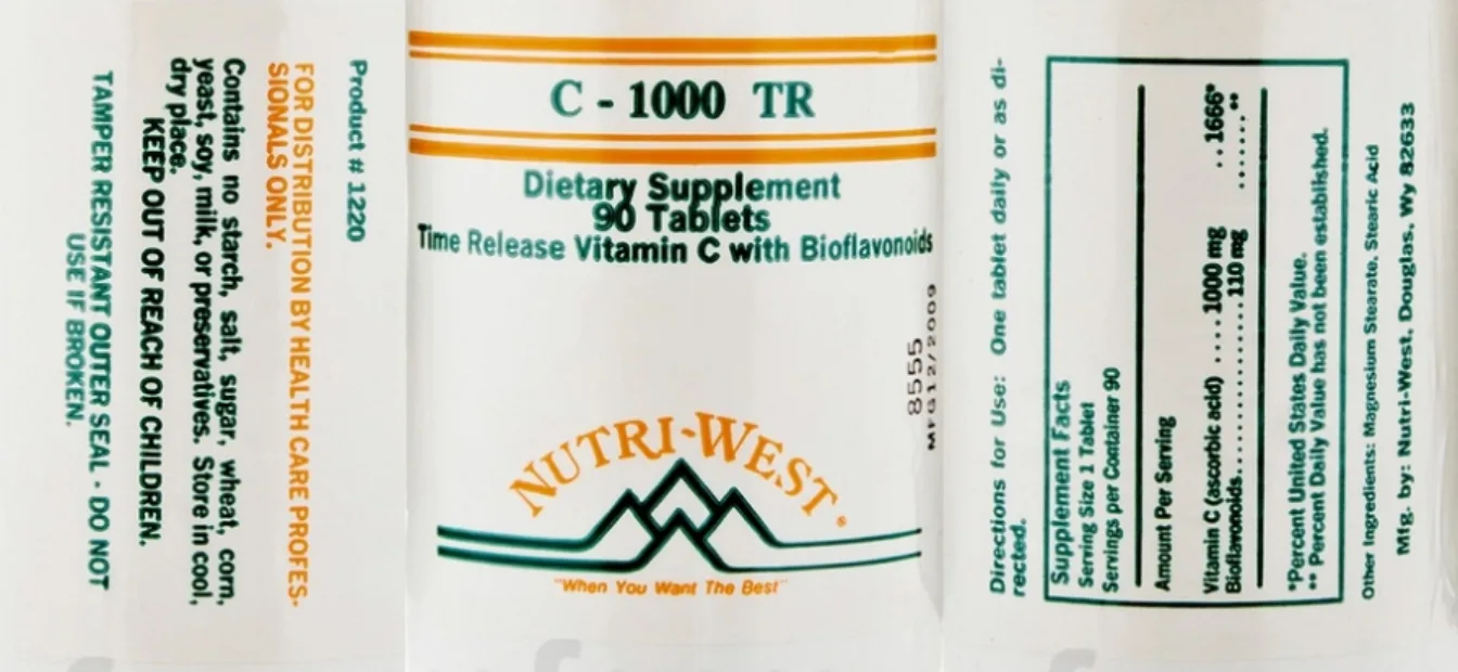 Label for C - 1000 TR