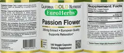 Label for Passion Flower 250 mg