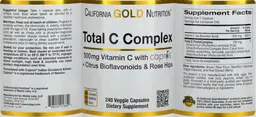Label for Total C Complex + Citrus Bioflavonoids & Rose Hips
