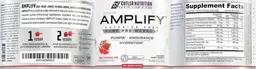 Label for Amplify Pump Pre Workout Watermelon