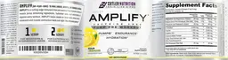 Label for Amplify Pump Pre Workout Sour Lemonade