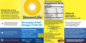 Norwegian Gold Omega-3 Fish Oil Critical