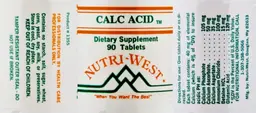 Label for Calc Acid