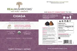 Label for Chaga Powder