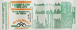 Label for Cardio-Lyph Chelate