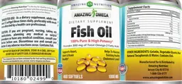 Label for Fish Oil 1000 mg