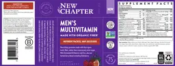 Label for Men's Multivitamin Berry Citrus Flavored Gummies