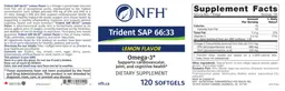 Label for Trident SAP 66:33 Lemon Flavor