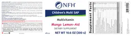 Label for Children's Multi SAP Mango Lemon-Aid