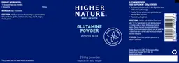 Label for Glutamine Powder