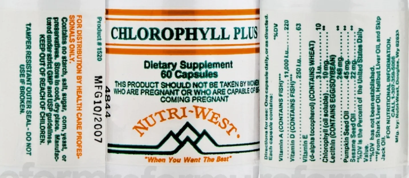 Label for Chlorophyll Plus