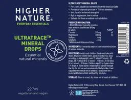 Label for Ultratrace Mineral Drops