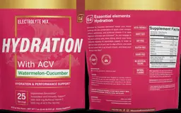 Label for Hydration Watermelon-Cucumber