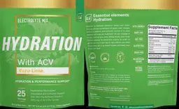 Label for Hydration Yuzu-Lime