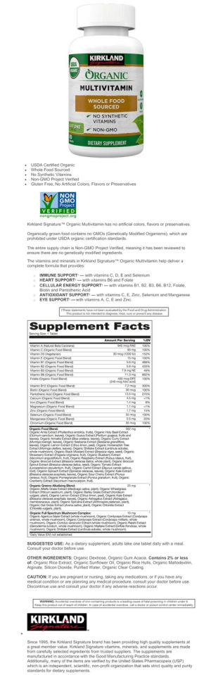 Organic Multivitamin