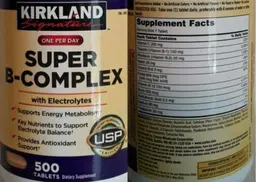 Label for Super B-Complex with Electrolytes