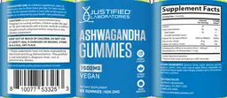 Label for Ashwagandha Gummies 1500 mg
