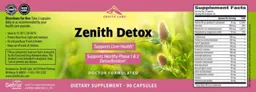 Label for Zenith Detox