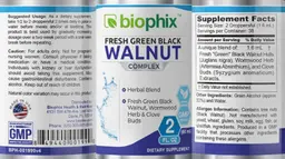 Label for Fresh Green Black Walnut