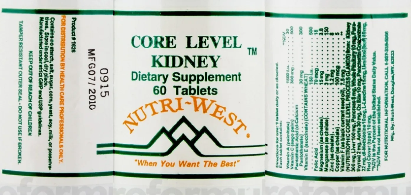 Label for Core Level Kidney