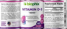Label for Vitamin D-3 50,000 IU