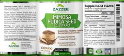 Label for Mimosa Pudica Seed 5:1 Extract 1000 mg